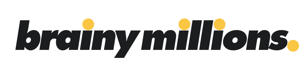 Brainy Millions logo — personal finance blog about blogging, making money online, and sending money abroad